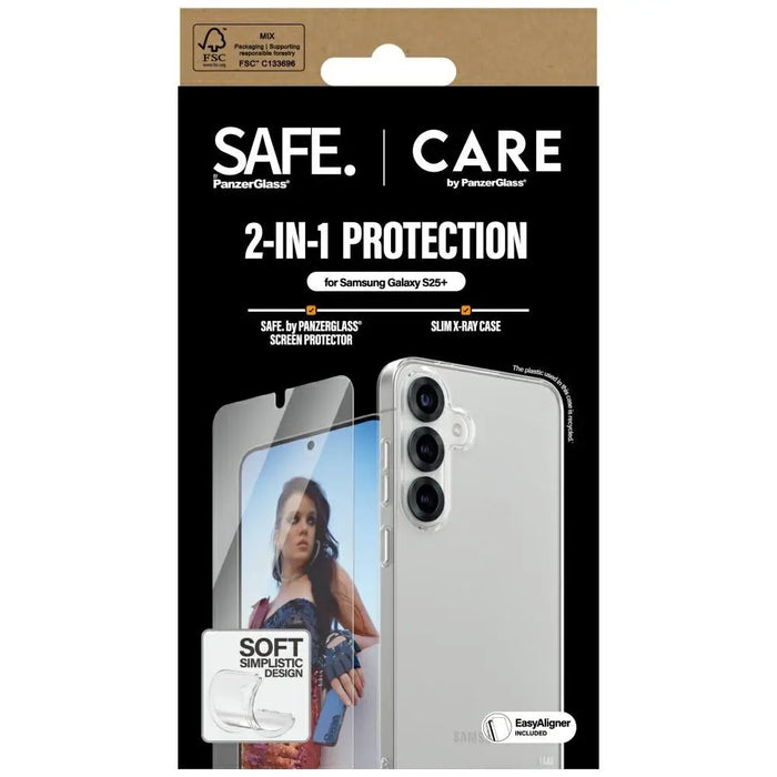 CARE by PanzerGlass Fashion 2in1 Case + Glass protection set for Samsung Galaxy S25+ - Cell phone cases