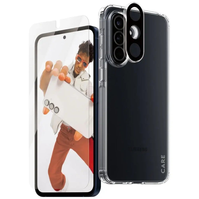 CARE by PanzerGlass Flagship 3in1 Case + Glass + Lens for Samsung Galaxy A56 5G - transparent - Cell phone cases