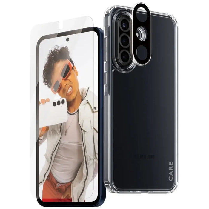 CARE by PanzerGlass Flagship 3in1 Case + Glass + Lens for Samsung Galaxy A36 5G - transparent - Cell phone cases