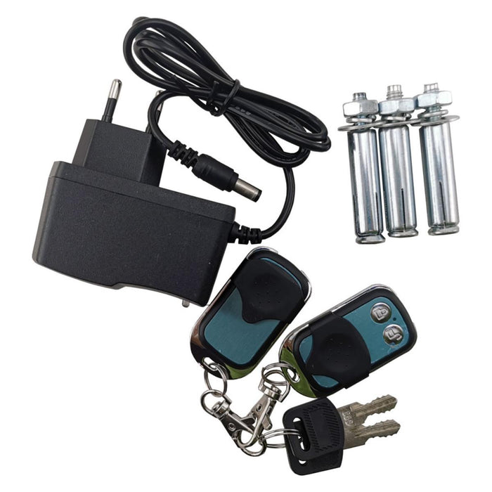 AUTOMATIC PARKING BRACKET WITH SOLAR CELL AND TWO CARE KEYS