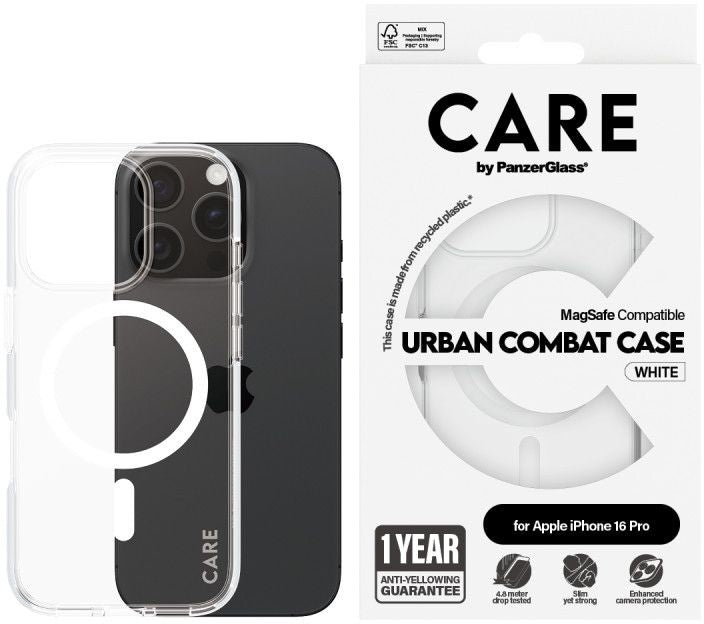 CARE by PanzerGlass Flagship Case iPhone 16 Pro 6.3"" black/black MagSafe 1346