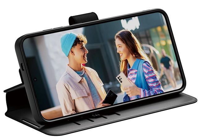 CARE by PanzerGlass Feature Wallet Kickstand Case for Samsung Galaxy S25 Ultra - Black
