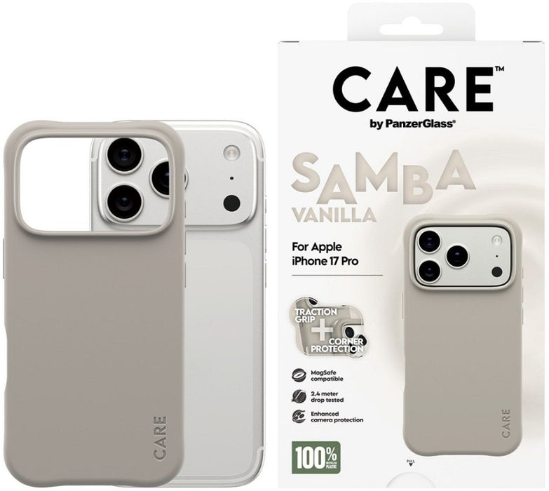 CARE by PanzerGlass Fashionable Samba MagSafe Case for iPhone 17 Pro - Gray