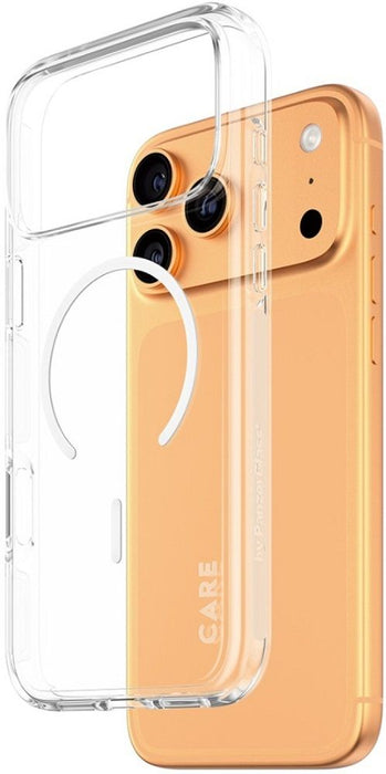 CARE by PanzerGlass Flagship Urban Explorer Case w. White MagSafe for iPhone 17 Pro Max - Transparent