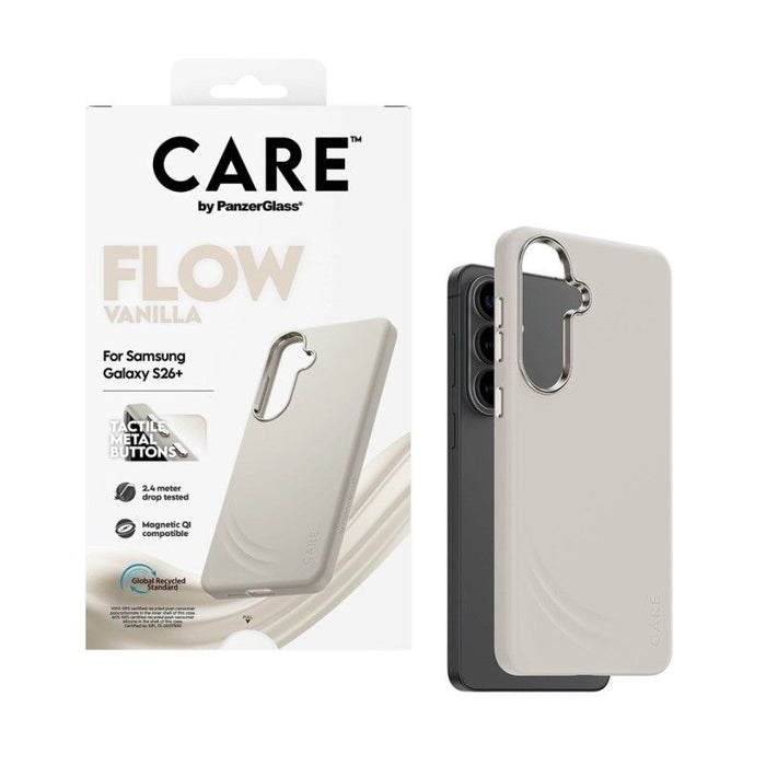 CARE by PanzerGlass Flow Vanilla Qi Case for Samsung Galaxy S26+ - Beige
