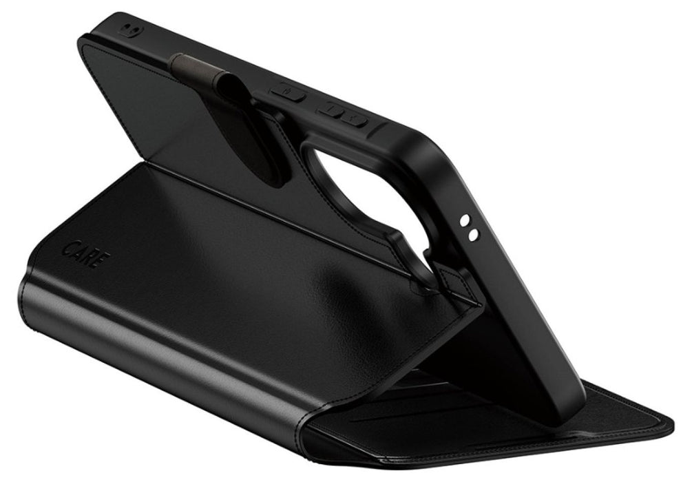 CARE by PanzerGlass Feature Wallet Kickstand Case for Samsung Galaxy A57 - Black