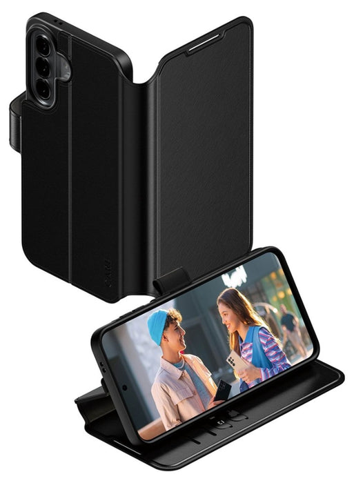 CARE by PanzerGlass Feature Wallet Kickstand Case for Samsung Galaxy A57 - Black