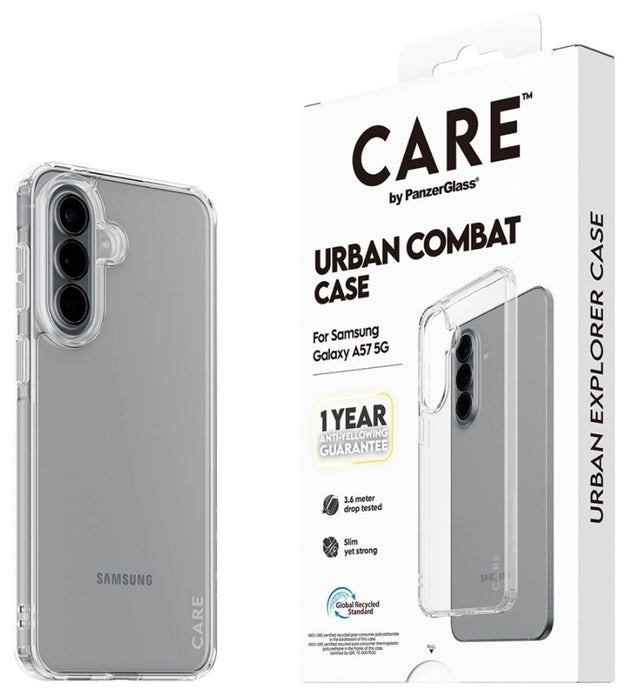 CARE by PanzerGlass Flagship Urban Combat Case for Samsung Galaxy A57 - Transparent