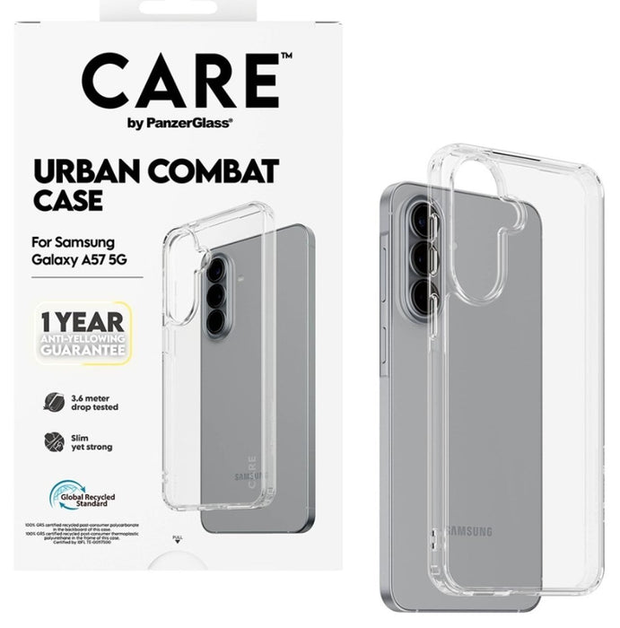 CARE by PanzerGlass Flagship Urban Combat Case for Samsung Galaxy A57 - Transparent