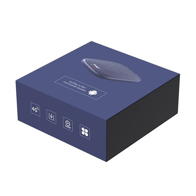 CARLINKIT Adapter Wireless AI Box with Android 13 - 8GB+128GB for original car radios with CarPlay blue