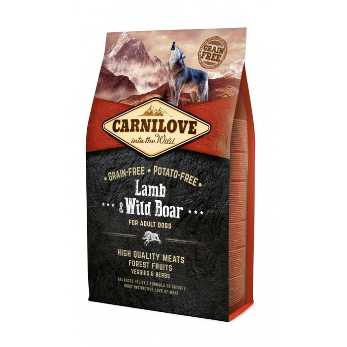 CARNILOVE Adult Lamb and wild boar - dry dog food - 4kg