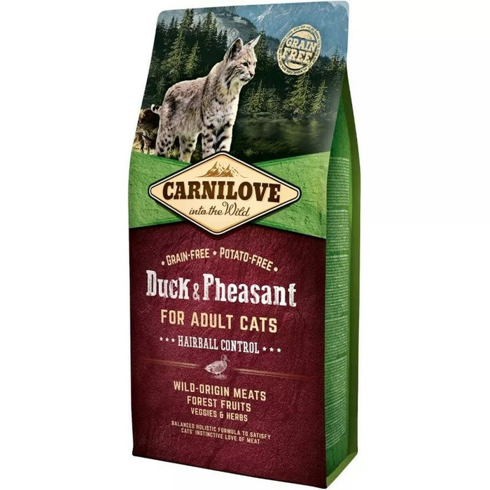 Fodder Carnilove Duck & Pheasant Hairball Control Duck 6 Kg