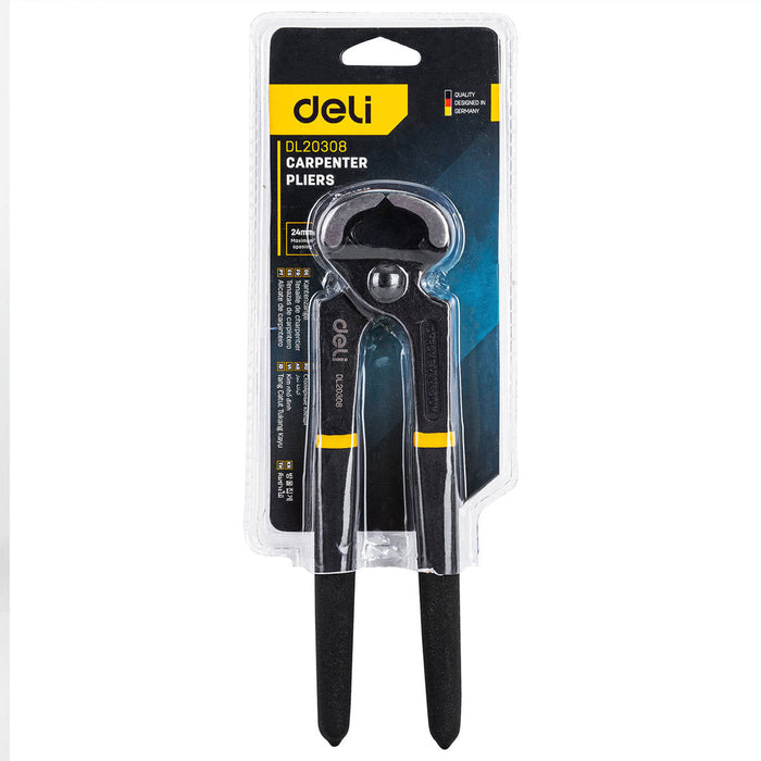 Carpenter’s Pincers 8’’ Deli Tools EDL20308 (black) - Pliers<<<Tools<<<InnproXML