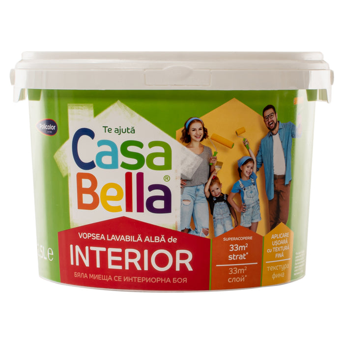 INTERIOR PAINT WHITE 2.5 L CASA BELLA