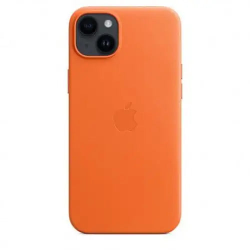 Case Apple iPhone 14 Plus Leather Orange mppf3 - Калъфи за телефони<<<Аксесоари за телефони<<<Телефони<<<Телефони и