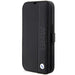 Case BMW BMBKP14X22RDPK iPhone 14 Pro Max 6.7’’ black/black bookcase Leather Textured&Stripe - Cell phone cases