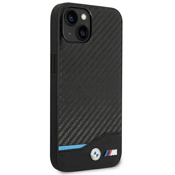Case BMW BMHCP14M22NBCK iPhone 14 Plus 6.7 ’black / black Leather Carbon - Cell phone cases and covers<<<HurtelXML