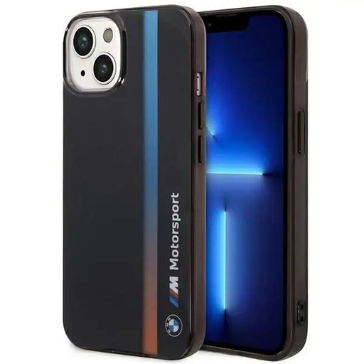 Case BMW BMHCP14S22HVGV iPhone 14 6.1’’ black/black IML Tricolor Stripe - Cell phone cases and covers<<<HurtelXML