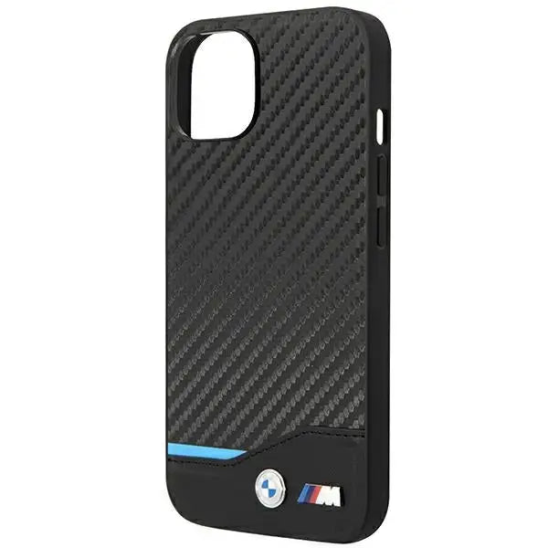Case BMW BMHCP14S22NBCK iPhone 14 6.1 ’black / black Leather Carbon - Cell phone cases and covers<<<HurtelXML