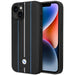 Case BMW BMHCP14S22RVSK iPhone 14 6.1’’ black/black hardcase Leather Stamp Blue Lines - Cell phone cases