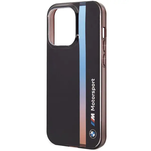 Case BMW BMHCP14X22HVGV iPhone 14 Pro Max 6.7’’ black/black IML Tricolor Stripe - Cell phone cases