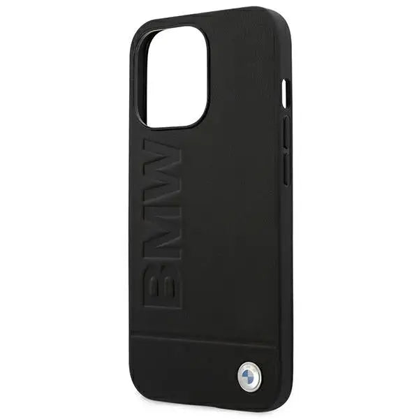 Case BMW BMHCP14XSLLBK iPhone 14 Pro Max 6.7 ’black / black Leather Stamp - Cell phone cases and covers<<<HurtelXML