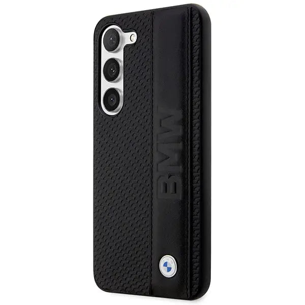 Case BMW BMHCS23M22RDPK S23+ S916 black/black hardcase Leather Textured & Stripe - Cell phone cases
