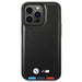 Case BMW BMHMP14L22PTDK iPhone 14 Pro 6.1 ’black / black Leather Stamp Tricolor Magsafe - Cell phone cases