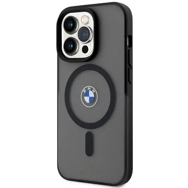 Case BMW BMHMP14LDSLK iPhone 14 Pro 6.1’’ black/black hardcase Signature MagSafe - Cell phone cases