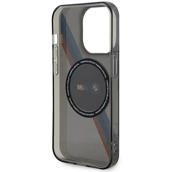 Case BMW BMHMP14LHDTK iPhone 14 Pro 6.1’’ grey/grey Tricolor Stripes MagSafe - Cell phone cases and covers<<<HurtelXML