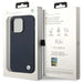 Case BMW BMHMP14LSILNA iPhone 14 Pro 6.1’’ navy blue/navy Silicone Metal Logo MagSafe - Cell phone cases