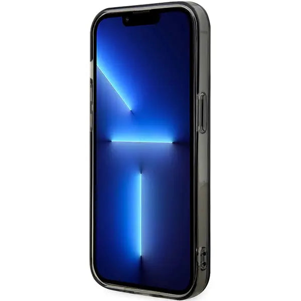 Case BMW BMHMP14XHDTK iPhone 14 Pro Max 6.7’’ grey/grey hardcase Tricolor Stripes MagSafe - Cell phone cases