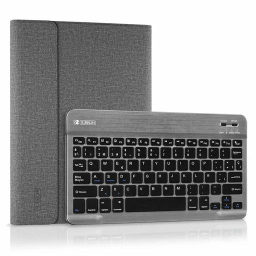 Case for Tablet and Keyboard Subblim SUB-KT2-BT0002 Grey Spanish Qwerty Bluetooth - Електроника Периферни и резервни