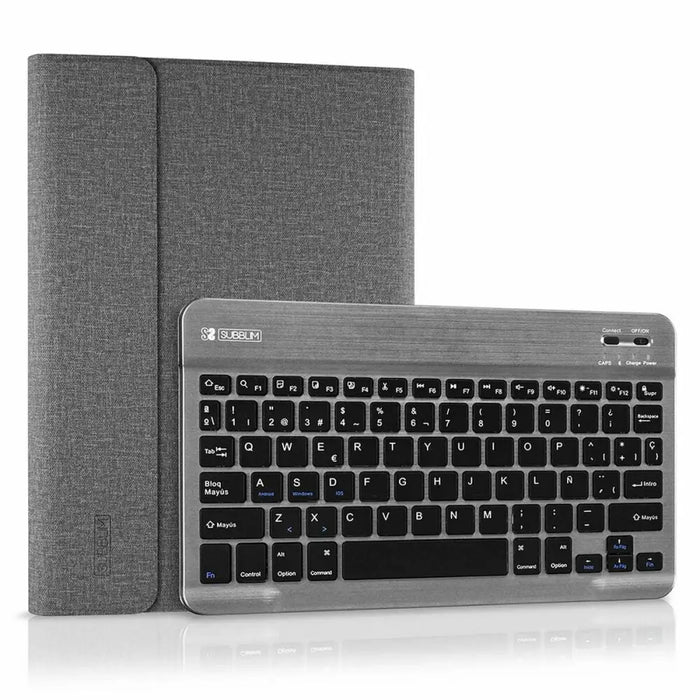 Case for Tablet and Keyboard Subblim SUB-KT2-BT0002 Grey Spanish Qwerty Bluetooth - Електроника Периферни и резервни