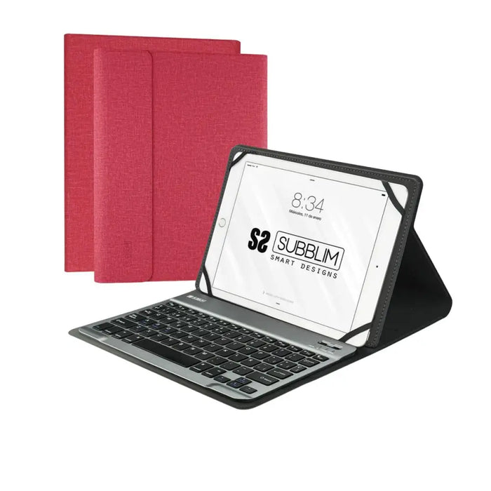 Case for Tablet and Keyboard Subblim SUB-KT2-BT0003 10,1’’ Red Spanish Qwerty QWERTY - Електроника Периферни и резервни
