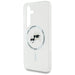 Case Karl Lagerfeld Button Karl & Choupette Heads Printed Logo MagSafe Samsung Galaxy S25 Plus white - Cell phone cases