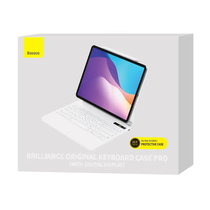 Case with keyboard for iPad Baseus Brilliance PRO 10 10.9’’ (white) - Protective cases for tablets<<<Cases<<<GSM