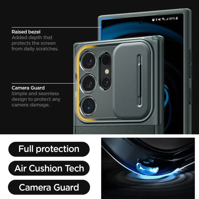 Caseology Parallax Case for Samsung Galaxy S24 Ultra - Dark Green - Cell phone cases and covers<<<HurtelXML