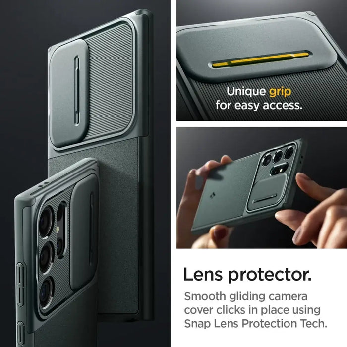 Caseology Parallax Case for Samsung Galaxy S24 Ultra - Dark Green - Cell phone cases and covers<<<HurtelXML
