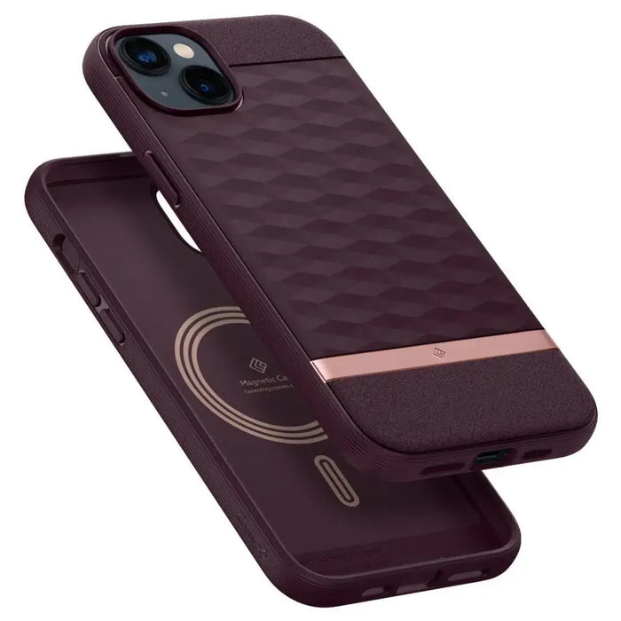 Caseology Parallax Mag case with MagSafe for iPhone 14 Plus - burgundy - Cell phone cases and covers<<<HurtelXML