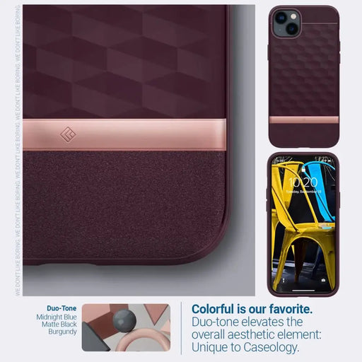 Caseology Parallax Mag case with MagSafe for iPhone 14 Plus - burgundy - Cell phone cases and covers<<<HurtelXML