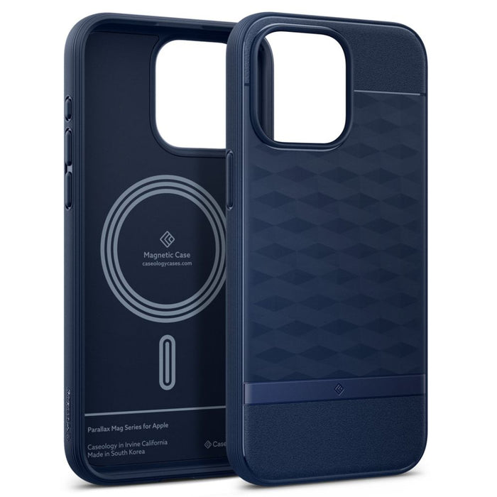 Caseology Parallax Mag Case with MagSafe for iPhone 15 Pro Max - Navy - Cell phone cases and covers<<<HurtelXML