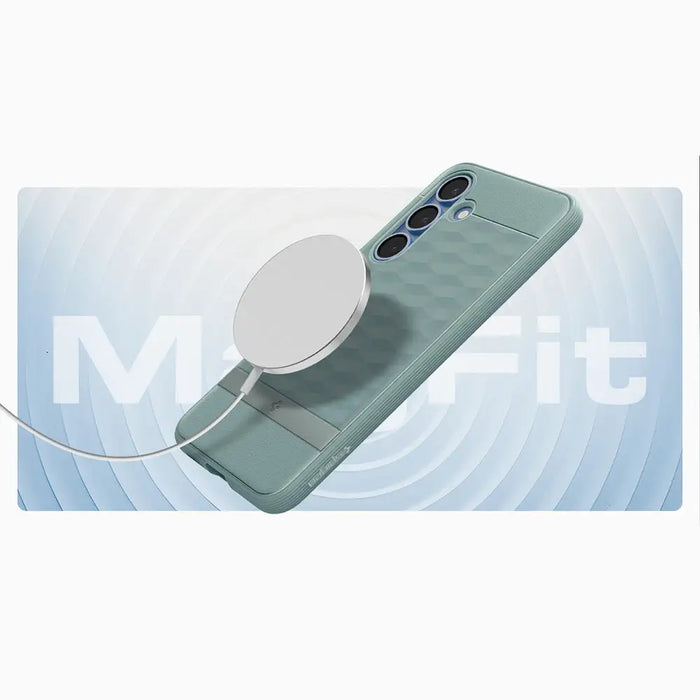 Caseology Parallax Mag MagSafe Case for Samsung Galaxy S25 Ultra - Green - Cell phone cases and covers<<<HurtelXML