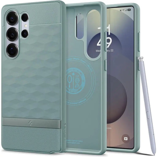 Caseology Parallax Mag MagSafe Case for Samsung Galaxy S25 Ultra - Green - Cell phone cases and covers<<<HurtelXML