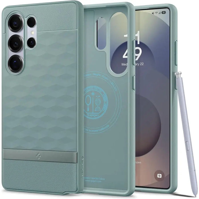Caseology Parallax Mag MagSafe Case for Samsung Galaxy S25 Ultra - Green - Cell phone cases and covers<<<HurtelXML