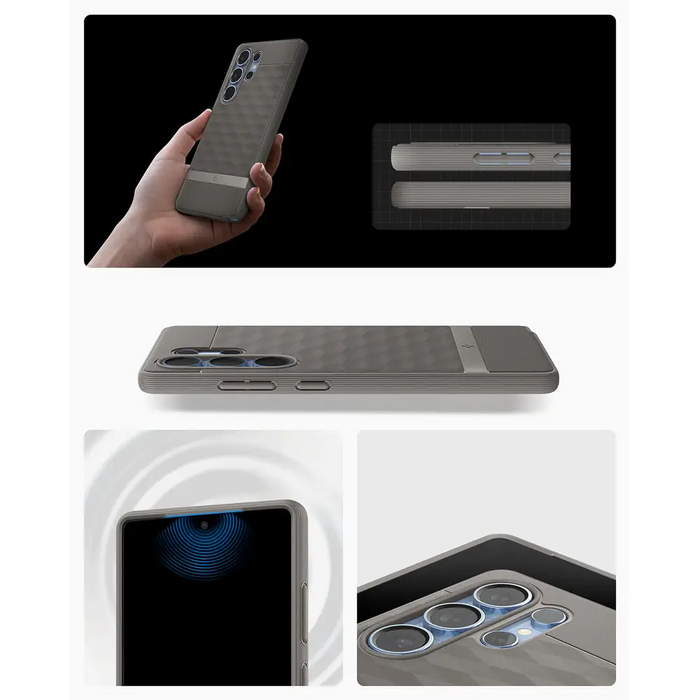 Caseology Parallax Mag MagSafe Case for Samsung Galaxy S25 Ultra - Gray - Cell phone cases and covers<<<HurtelXML