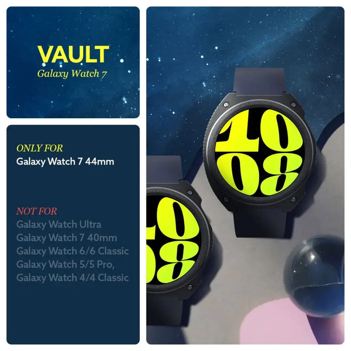 Caseology Vault Case for Samsung Galaxy Watch 7 (44mm) - Matte Black - Cell phone cases and covers<<<HurtelXML