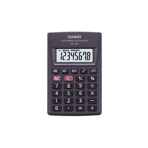CASIO HL-4A-B 8-digit pocket calculator 56x87mm black - CalculatorsARB-KLK<<<Office suppliesARB<<<ActionPL
