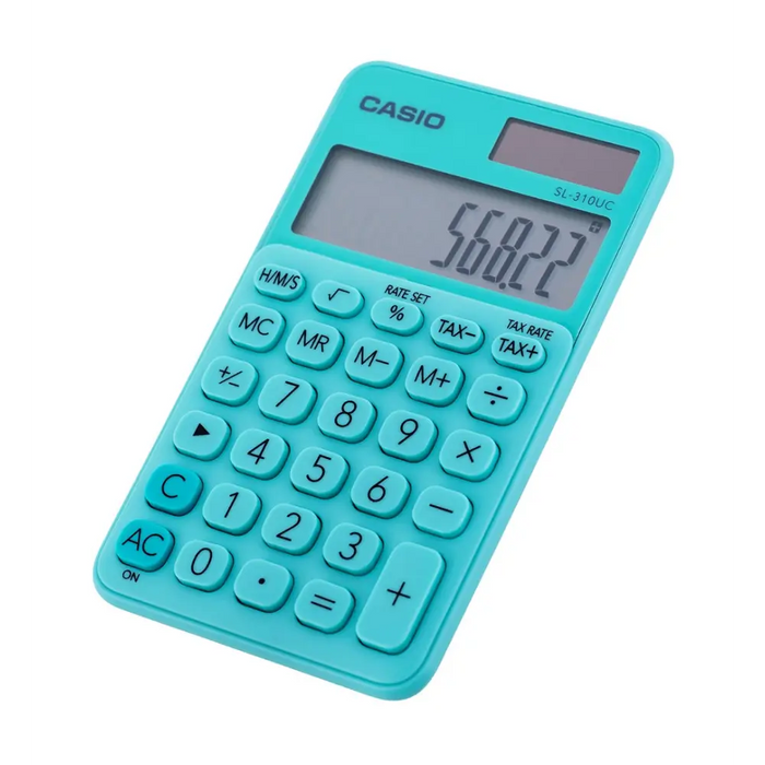 Casio pocket calculator SL-310UC-GN green - CalculatorsARB-KLK<<<Office suppliesARB<<<ActionPL
