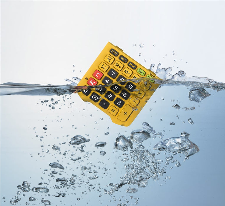 CASIO CALCULATOR OFFICE WATERPROOF WM-320MT-S, 12-digit display. Removable keyboard, 108.5x168.5, Waterproof and dirt-resistant level: IP54